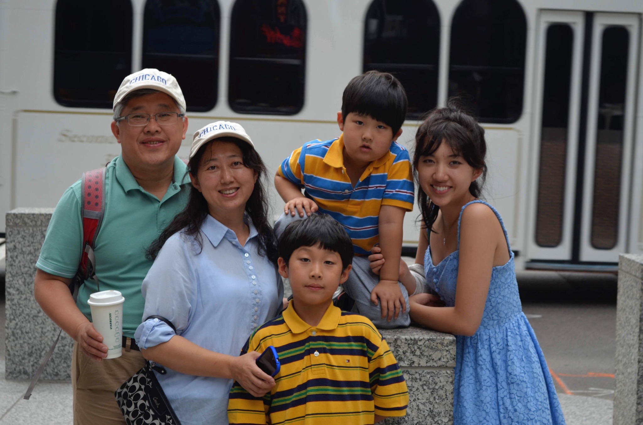 Grace, her parents and siblings